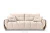 NILO Dreisitzer-Sofa mit Steppung aus Gewebestoff in Ecru ecru - Foto 1