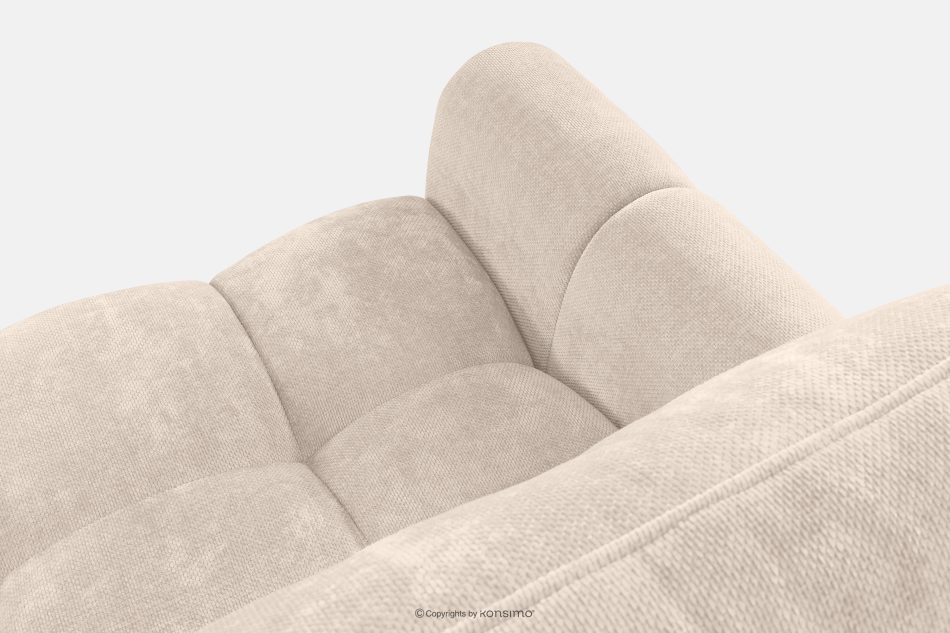 NILO Dreisitzer-Sofa mit Steppung aus Gewebestoff in Ecru ecru - Foto 5