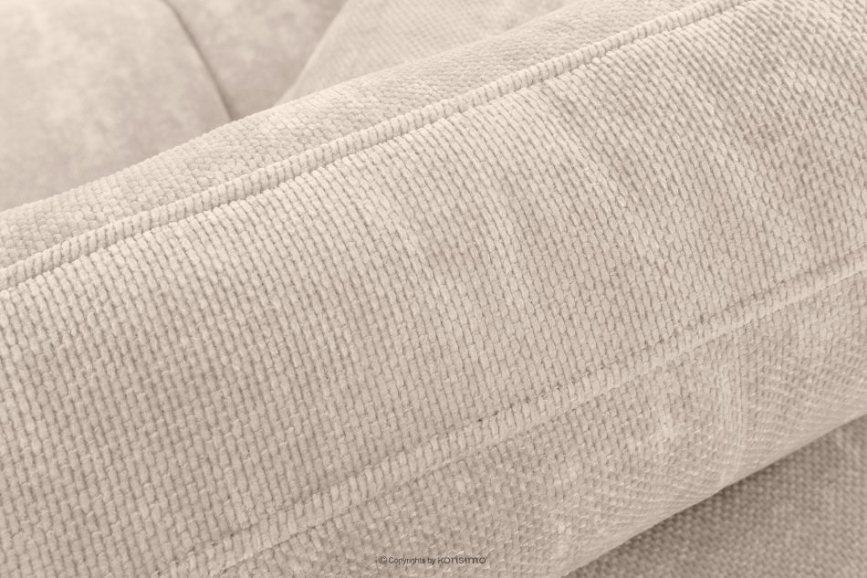 NILO Dreisitzer-Sofa mit Steppung aus Gewebestoff in Ecru ecru - Foto 7