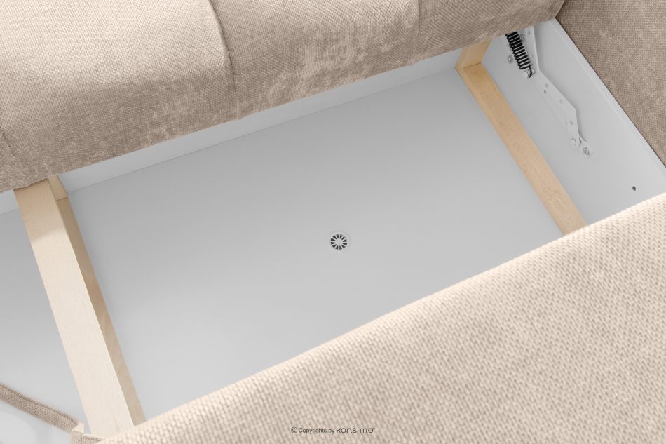 NILO Dreisitzer-Sofa mit Steppung aus Gewebestoff in Ecru ecru - Foto 11