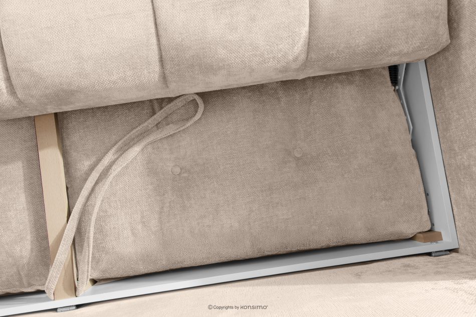 NILO Dreisitzer-Sofa mit Steppung aus Gewebestoff in Ecru ecru - Foto 12