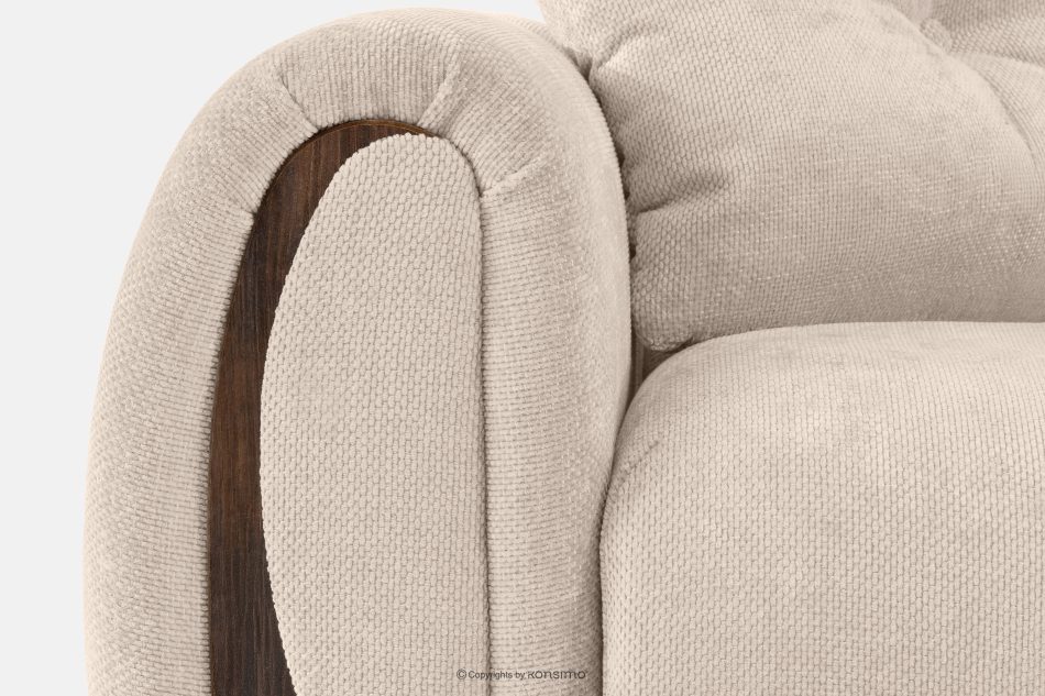 NILO Dreisitzer-Sofa mit Steppung aus Gewebestoff in Ecru ecru - Foto 15