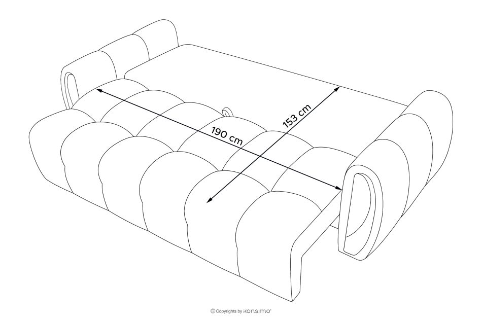 NILO Dreisitzer-Sofa mit Steppung aus dunkelgrauem Gewebestoff dunkelgrau - Foto 21