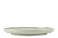 Speiseteller beige/grün/grau matt