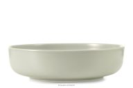 Suppenteller beige/grün/grau matt