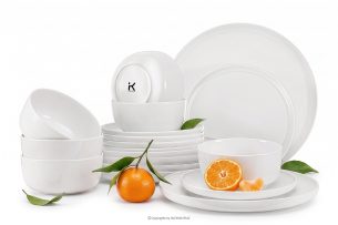 VICTO, https://konsimo.de/kollektion/victo/ Tafelservice 6-Personen-Set (18 tlg.) weiß weiß - Foto