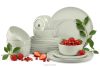 Tafelservice 6-Personen-Set (18 tlg.) beige/grün/grau matt