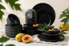 VICTO Modernes Tafelservice 6-Personen-Set 24-teilig Schwarz matt schwarz/matt - Foto 2