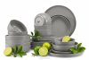 VICTO Modernes Tafelservice 6-Personen-Set 24-teilig grau grau - Foto 1