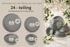 VICTO Modernes Tafelservice 6-Personen-Set 24-teilig grau grau - Foto 11