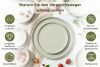 VICTO Modernes Tafelservice 6-Personen-Set 24-teilig beige/grün/grau matt beige/grün/grau matt - Foto 12
