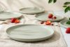 VICTO Modernes Tafelservice 6-Personen-Set 24-teilig beige/grün/grau matt beige/grün/grau matt - Foto 13