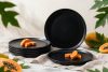 VICTO Speiseteller-Set für 6 Personen schwarz schwarz/matt - Foto 2