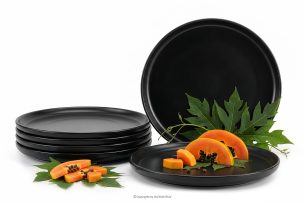 VICTO, https://konsimo.de/kollektion/victo/ Dessertteller-Set für 6 Personen schwarz schwarz/matt - Foto