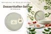 VICTO Dessertteller-Set für 6 Personen beige/grün/grau matt beige/grün/grau matt - Foto 8