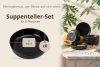 VICTO Suppenteller Set für 6 Personen schwarz schwarz/matt - Foto 7