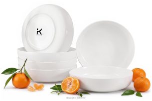 VICTO, https://konsimo.de/kollektion/victo/ Suppenteller Set für 6 Personen weiß weiß/matt - Foto