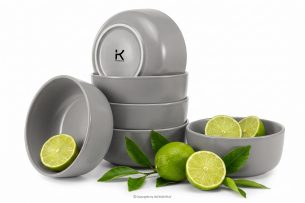 VICTO, https://konsimo.de/kollektion/victo/ Schüsselset für 6 Personen grau grau/matt - Foto