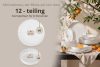 VICTO Tafelservice weiß 6-Personen (12 tlg.) weiß - Foto 7