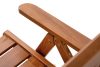 ALCES Gartenstuhl aus massivem Kiefernholz mit Kissen braun/weiß/blau/beige braun/weiß/blau/beige - Foto 16