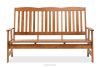 ALCES Gartenbank aus massivem Kiefernholz mit Kissen braun/weiß/blau/beige braun/weiß/blau/beige - Foto 12