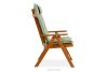 ALCES Tisch- und Stuhlset aus massivem Kiefernholz für 6 Personen mit Kissen in Braun/Grün/Orange/Blau braun/grün/orange/blau - Foto 5