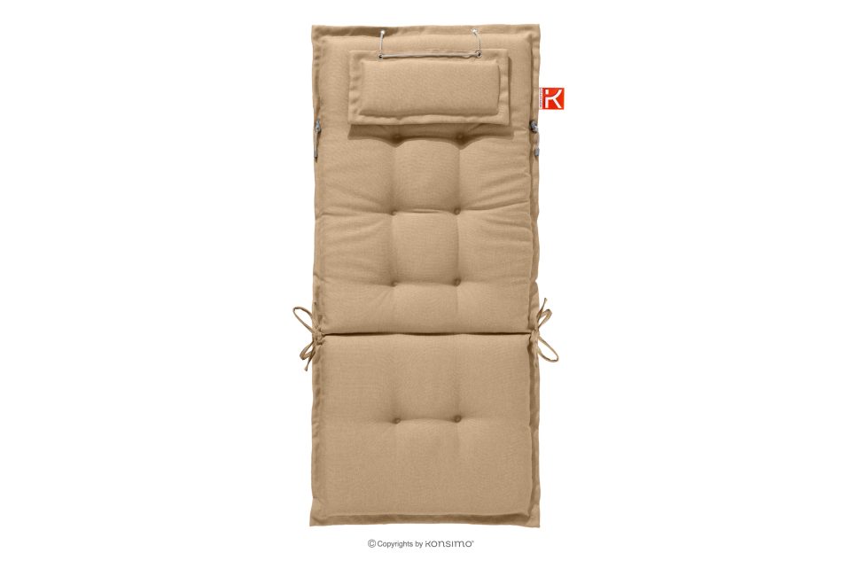 ALCES Tisch- und Stuhlset aus massivem Kiefernholz für 6 Personen mit Kissen braun/sandfarben braun/sandfarben - Foto 17