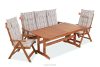 ALCES Gartenmöbelgarnitur aus Kiefernholz für 5 Personen mit Kissen in Braun/Weiß/Blau/Beige/Rot braun/weiß/blau/beige/rot - Foto 1