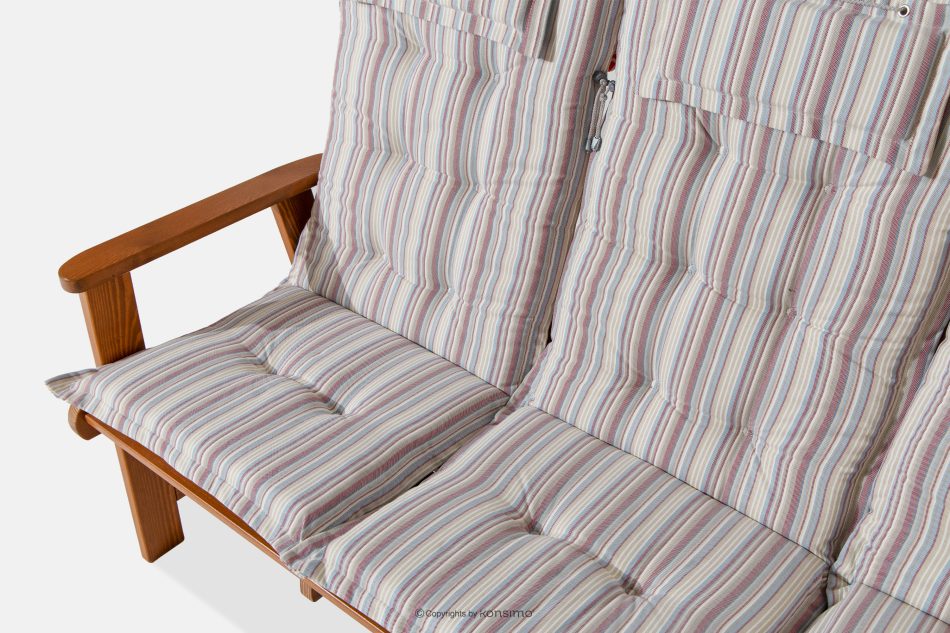 ALCES Gartenmöbelgarnitur aus Kiefernholz für 5 Personen mit Kissen in Braun/Weiß/Blau/Beige/Rot braun/weiß/blau/beige/rot - Foto 9