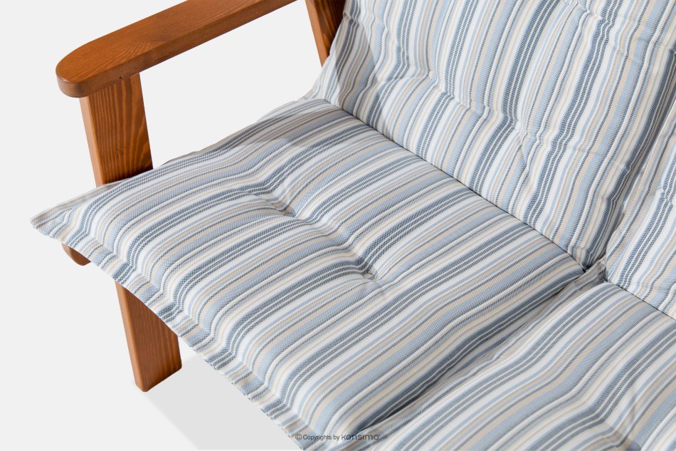 ALCES Gartenmöbel-Set für 7 Personen aus Holz mit Kissen braun/weiß/blau/beige/rot braun/weiß/blau/beige - Foto 9
