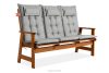 ALCES Gartenmöbel-Set für 7 Personen aus Holz mit Kissen braun/hellgrau braun/hellgrau - Foto 7