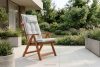 NYCTERE Gartenstuhl aus Kiefernholz mit Kissen braun/weiß/blau/beige/rot braun/weiß/blau/beige - Foto 2
