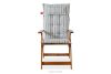 NYCTERE Garten-Set mit Tisch und Stühlen für 6 Personen mit Kissen braun/weiß/blau/beige/rot braun/weiß/blau/beige - Foto 4