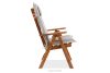 NYCTERE Garten-Tisch- und Stuhlset für 6 Personen mit Kissen braun/weiß/blau/beige/rot braun/weiß/blau/beige/rot - Foto 5