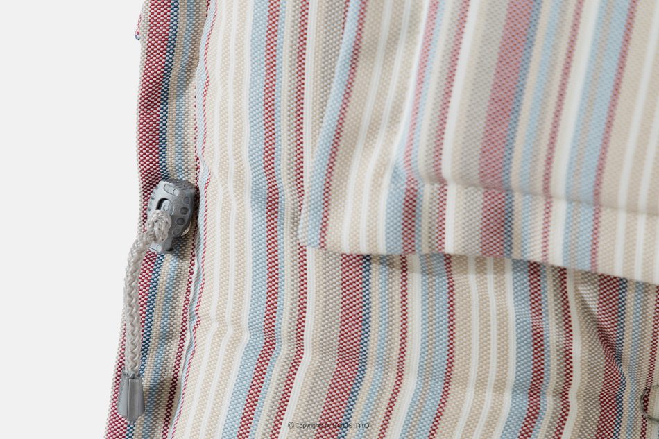 NYCTERE Garten-Tisch- und Stuhlset für 6 Personen mit Kissen braun/weiß/blau/beige/rot braun/weiß/blau/beige/rot - Foto 8