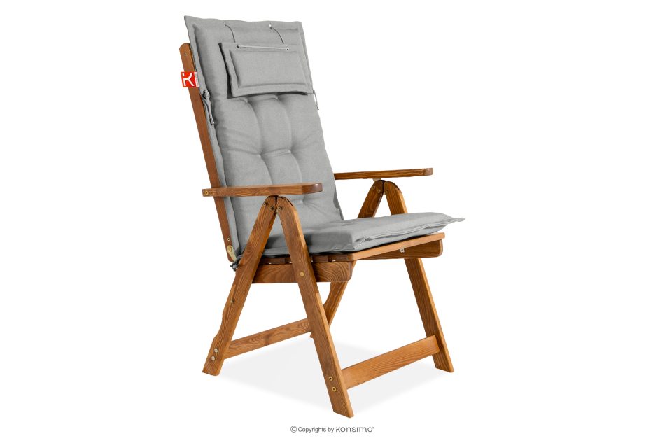 NYCTERE Garten-Set mit Tisch und Stühlen für 6 Personen mit Kissen braun/hellgrau braun/hellgrau - Foto 2