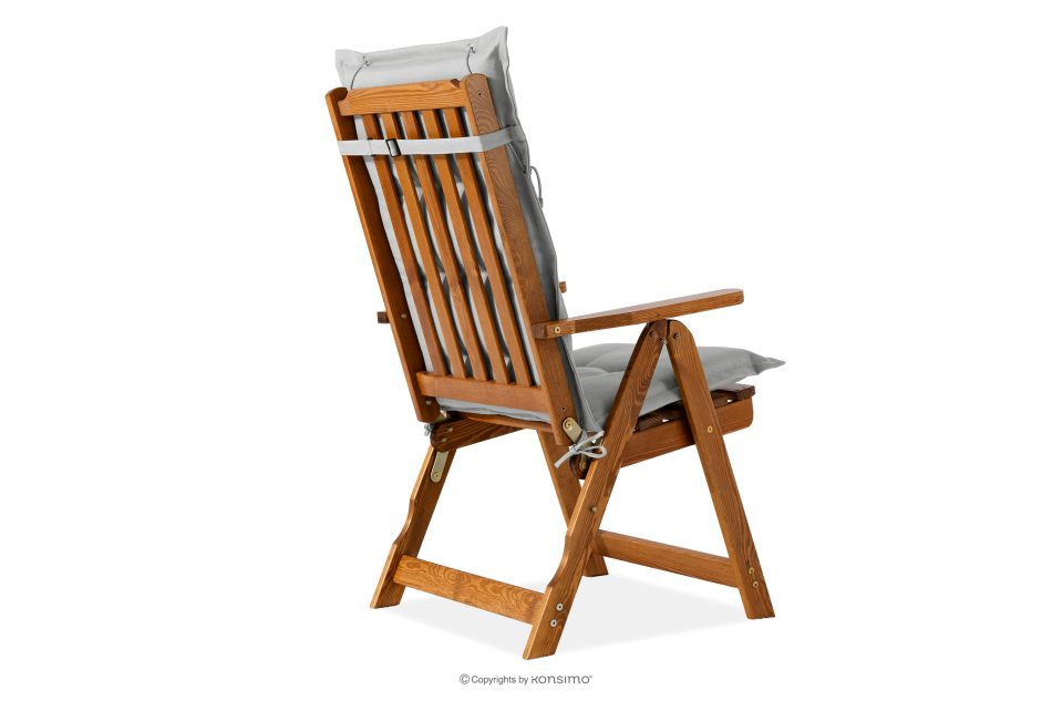 NYCTERE Garten-Set mit Tisch und Stühlen für 6 Personen mit Kissen braun/hellgrau braun/hellgrau - Foto 5