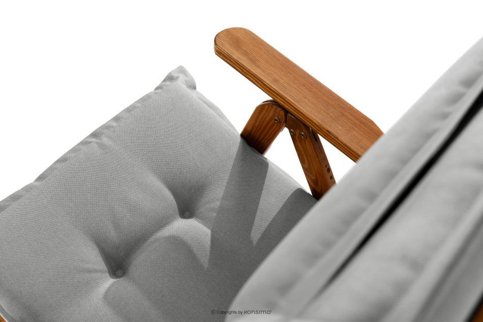 NYCTERE Garten-Set mit Tisch und Stühlen für 6 Personen mit Kissen braun/hellgrau braun/hellgrau - Foto 6