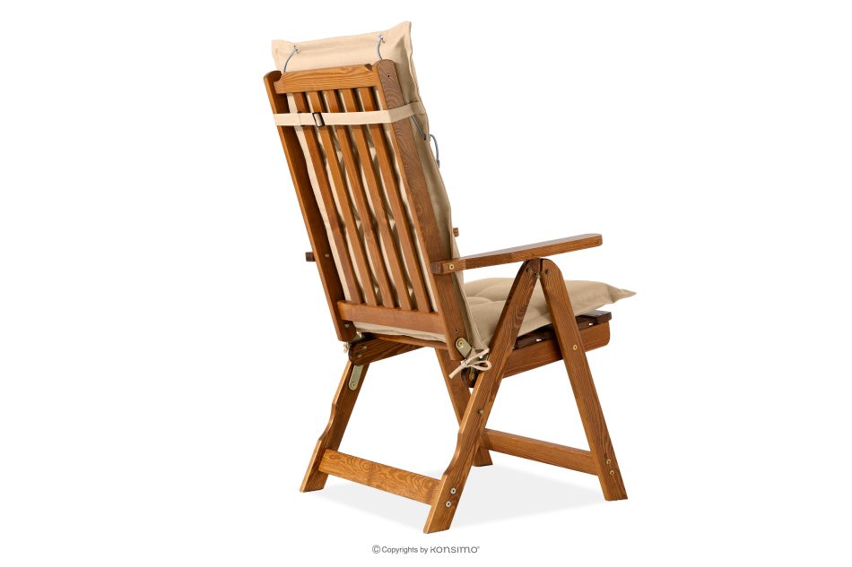 NYCTERE Gartenset mit Tisch und Stühlen für 6 Personen mit Kissen braun/sandfarben braun/sandfarben - Foto 5