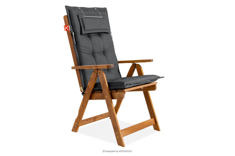 NYCTERE Gartenset mit Tisch und Stühlen für 6 Personen mit Kissen braun/dunkelgrau braun/dunkelgrau - Foto 2