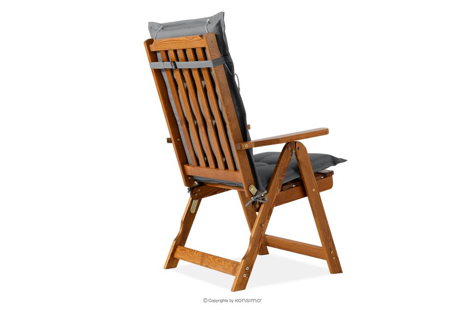 NYCTERE Gartenset mit Tisch und Stühlen für 6 Personen mit Kissen braun/dunkelgrau braun/dunkelgrau - Foto 5