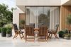 NYCTERE Gartenset mit Tisch und Stühlen für 6 Personen mit Kissen braun/dunkelgrau braun/dunkelgrau - Foto 29