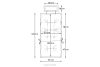 NYCTERE Garten-Set mit Tisch und Stühlen für 6 Personen mit Kissen braun/weiß/blau/beige/rot braun/weiß/blau/beige - Foto 33