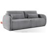 CALICO Dreisitzer-Sofa mit abgerundeter Form aus einem grauen Gewebestoff grau - Foto 3