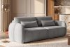 CALICO Dreisitzer-Sofa mit abgerundeter Form aus einem grauen Gewebestoff grau - Foto 16