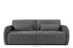 CALICO, https://konsimo.de/kollektion/calico/ Dreisitzer-Sofa mit abgerundeter Form aus einem dunkelgrauen Gewebestoff dunkelgrau - Foto
