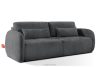 CALICO Dreisitzer-Sofa mit abgerundeter Form aus einem dunkelgrauen Gewebestoff dunkelgrau - Foto 3