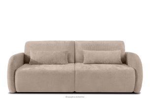 CALICO, https://konsimo.de/kollektion/calico/ Dreisitzer-Sofa mit abgerundeter Form aus hellbeigem Gewebestoff hellbeige - Foto