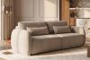 CALICO Dreisitzer-Sofa mit abgerundeter Form aus hellbeigem Gewebestoff hellbeige - Foto 16