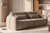 CALICO Dreisitzer-Sofa mit abgerundeter Form aus dunkelbeigem Gewebestoff dunkelbeige - Foto 16